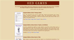 Desktop Screenshot of oedgames.com