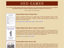 Tablet Screenshot of oedgames.com